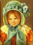 Sara in a Green Bonnet.