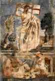 Andrea del Castagno. Resurrection. Detail.