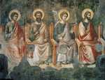 Pietro Cavallini. The Last Judgment. Seated Apostles. Detail.