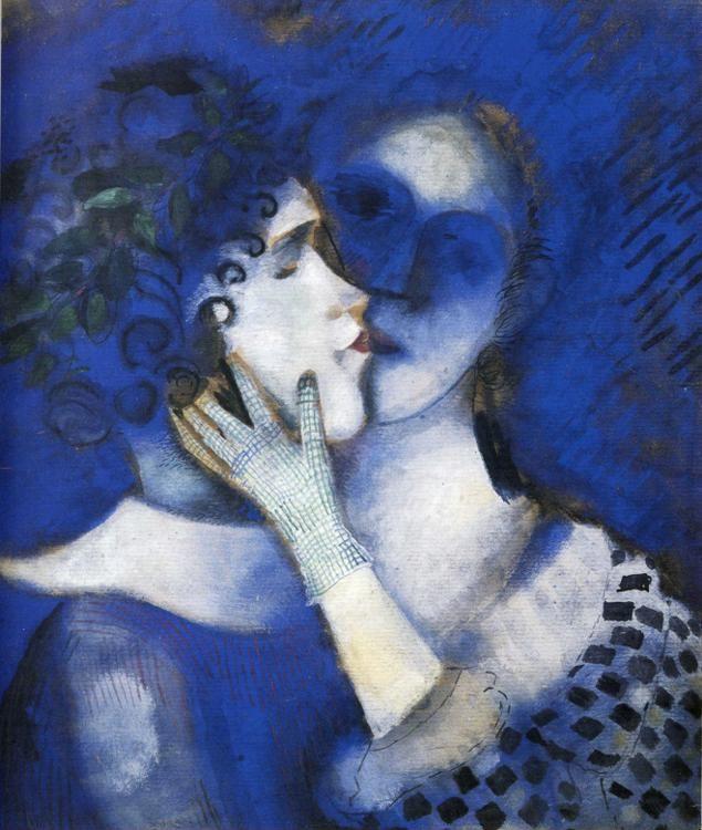 Marc Chagall. "Blue" Lovers.