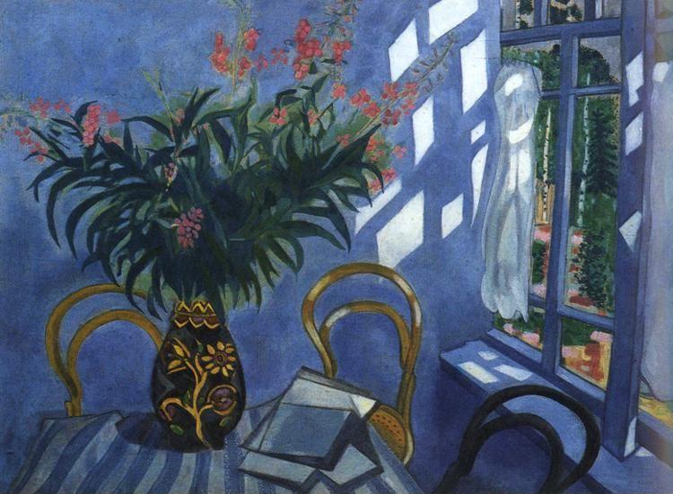 Marc Chagall. Interior with Flowers.