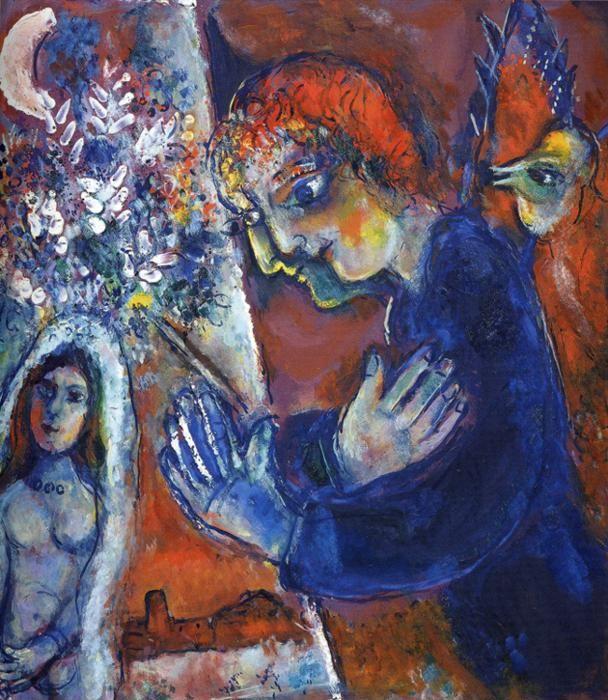 Marc Chagall. Artist at Easel.