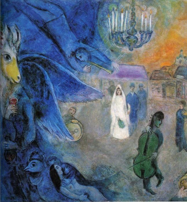 Marc Chagall. The Wedding Candles. (Les lumières du mariage).