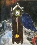 Clock with Blue Wing.