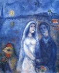 Newlyweds with Eiffel Towel in the Background.