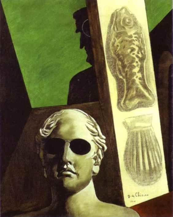 Giorgio de Chirico. Portrait prémonitoire de Guillaume Apollinaire.