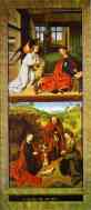 Petrus Christus. The Annunciation and The Nativity.
