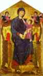 Cimabue. Madonna and Child Enthroned with Two Angels.