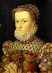 Francois Clouet. Portrait of Elisabeth of Austria, Queen of France.