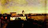 Jean-Baptiste-Camille Corot. Rome: The Church of Trinità dei Monti Seen from the French Academy.