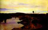 Jean-Baptiste-Camille Corot. Poussin's Walk, The Roman Campagna.