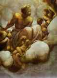 Correggio. Apostle Simon. Detail.