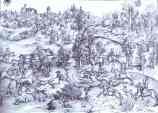 Lucas Cranach the Younger. Stag Hunt of the Elector John Frederick.