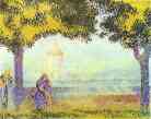 Henri-Edmond Cross. View of the Church of Santa Maria Degli Angeli near Assisi.