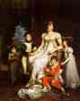 François-Pascal-Simon Gérard. Caroline Murat and Her Children.