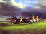 Jean Louis André Théodore Géricault. The Derby at Epson.