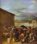 Jean Louis André Théodore Géricault. Taming of the Bulls.
