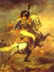 Jean Louis André Théodore Géricault. An Officer of the Imperial Horse Guadrs Charging, also Chasseur Charging.