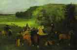 Edgar Degas. On the Racing Field.