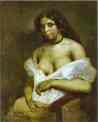 Eugène Delacroix. Aspasia.