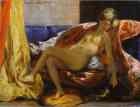 Eugène Delacroix. Woman with a Parrot.