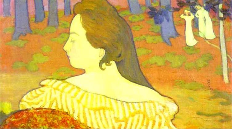 Maurice Denis. Beauty in the Autumn Wood/Belle au Bois d'automne.