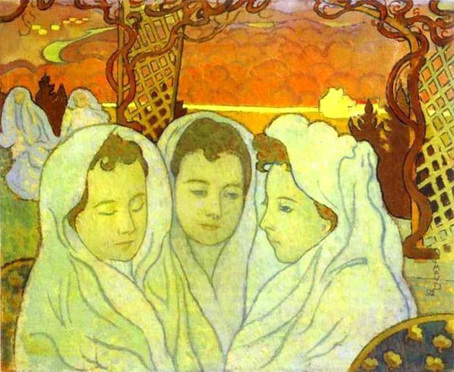 Maurice Denis. Triple Portrait of Marthe/Triple Portrait de Marthe fiancée.