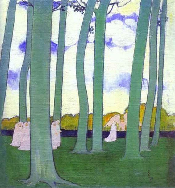 Maurice Denis. Green Trees or the Beeches of Kerduel/Les Arbres verts ou Les Hêtres de Kerduel.