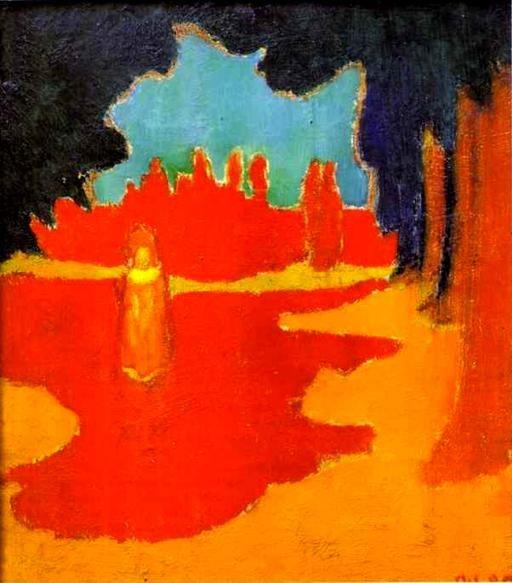 Maurice Denis. Spots of Sunlight on the Terrace/Taches de soleil sur la terrasse.