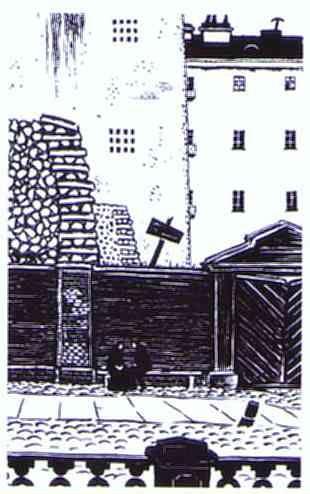 Mstislav Dobuzhinsky. Illustration for Dostoyevsky's White Nights.