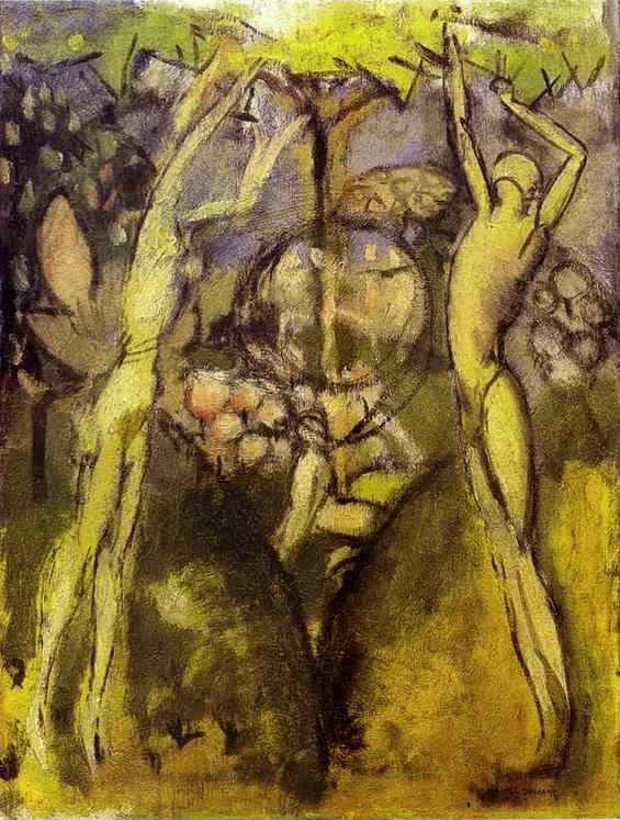 Marcel Duchamp. Young Girl and Man in Spring/ Jeune homme et jeune fille dans le printemps.