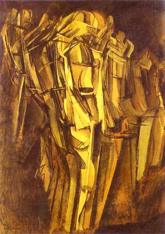 Marcel Duchamp. Sad Young Man in a Train/ Jeune homme triste dans un train.