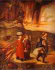 Albrecht Durer. Lot Fleeing with His Daughters from Sodom.