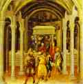 Gentile da Fabriano. A Miracle of St. Nicholas. From the predella of the Quaratesi triptych from San Niccolo, Florence.