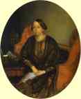 Pavel Fedotov. Portrait of Amalia Legrand.