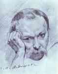 Pavel Fedotov. Self-portrait.