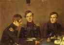 Pavel Fedotov. Andrey, Grigoriy and Alexander Druzhinin.