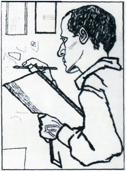 Pavel Filonov. Self-Portrait.
