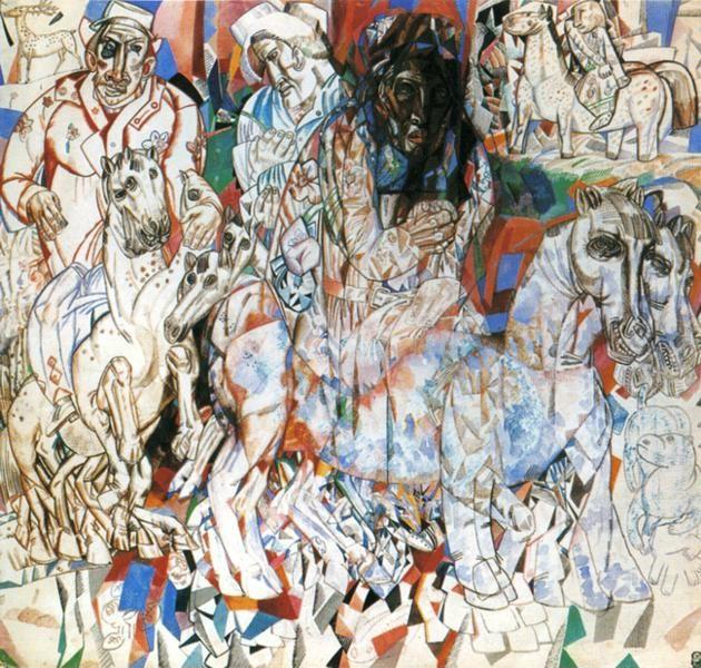Pavel Filonov. Magi (Wise Men).