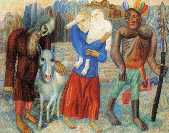 Pavel Filonov. Flight to Egypt.