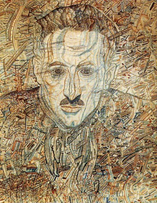 Pavel Filonov. Portrait of Nikolay Glebov-Putilovsky.