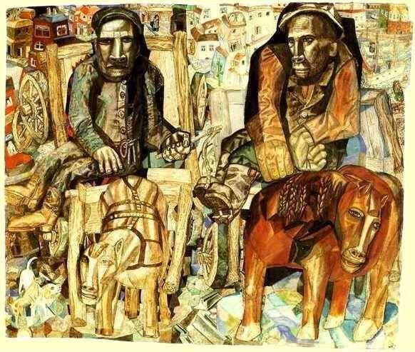 Pavel Filonov. The Dray-Men.