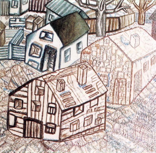 Pavel Filonov. Houses.