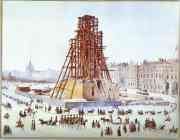 Grigory Gagarin. The Alexander Column in Scaffolding.