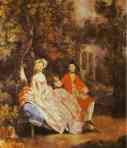Thomas Gainsborough. Self-Portrait with His Wife, Margaret (probably).