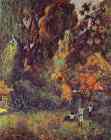 Paul Gauguin. Huts under Trees.