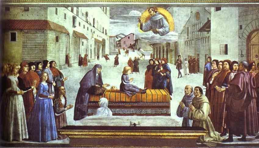 Domenico Ghirlandaio. The Miracle of a Child.