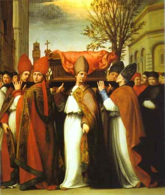 Ridolfo Ghirlandaio. Conveyance of the Body of St. Zenobius.