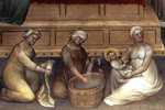 Giusto de' Menabuoi. The Birth of John the Baptist. Detail.