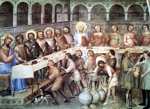 Giusto de' Menabuoi. The Wedding at Cana. Frescoes on the north wall.